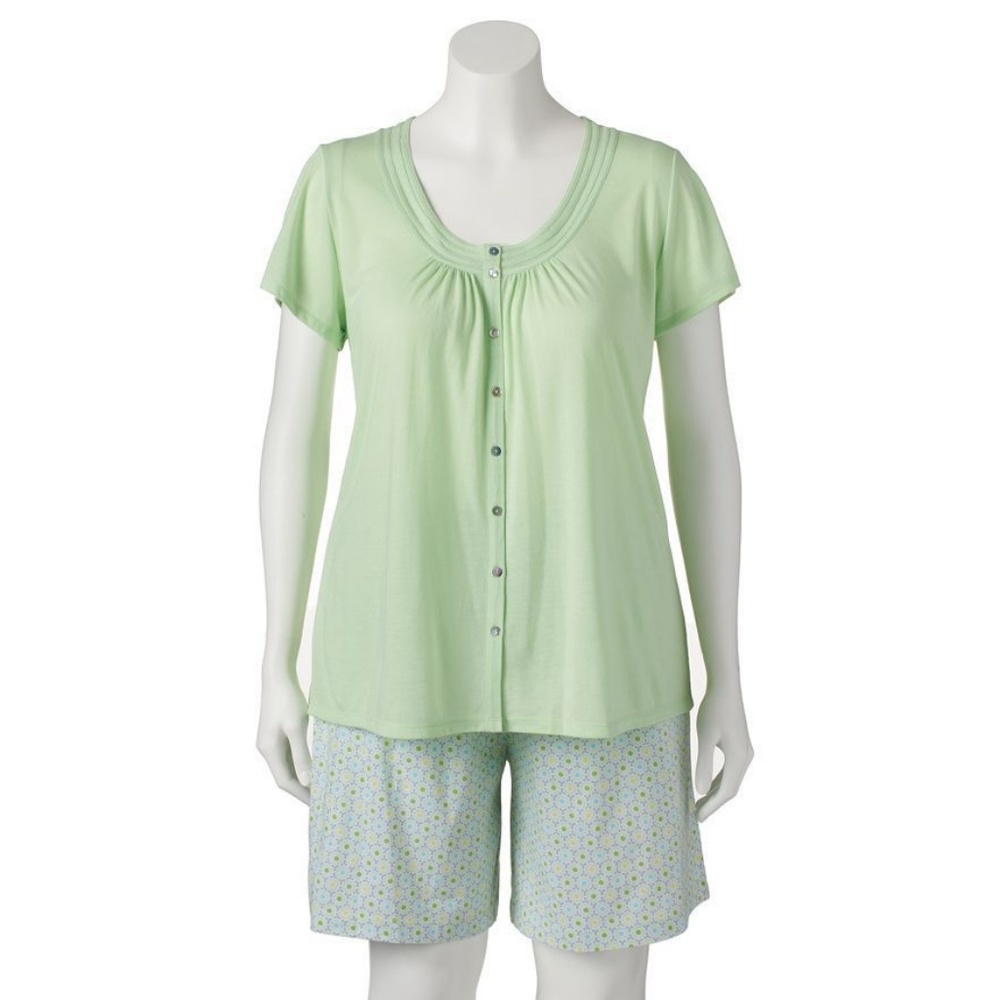 women's Pajamas set Croft & Barrow tee short size-S NEW